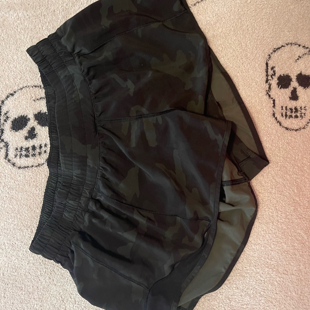 Camo lululemon reflective shorts